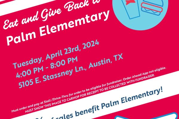 Eat and Give Back to Palm Elementary.